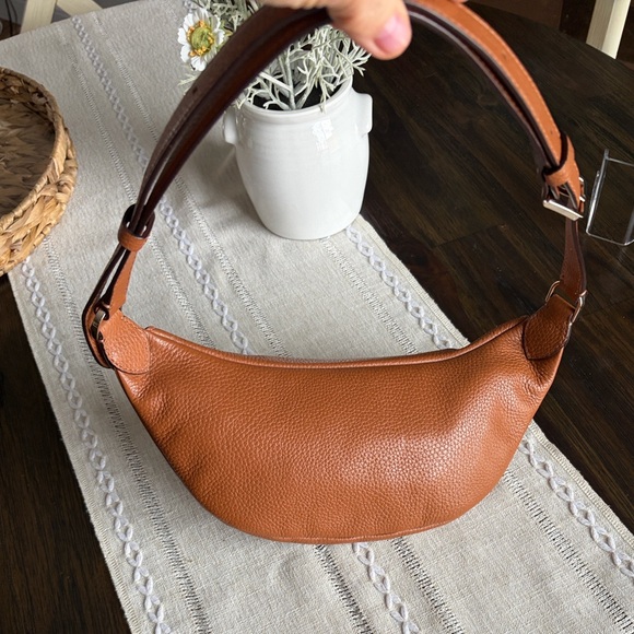 kate spade Cognac Pebbled Leather Belt Bag with Gold Hardware - Picture 2 of 9